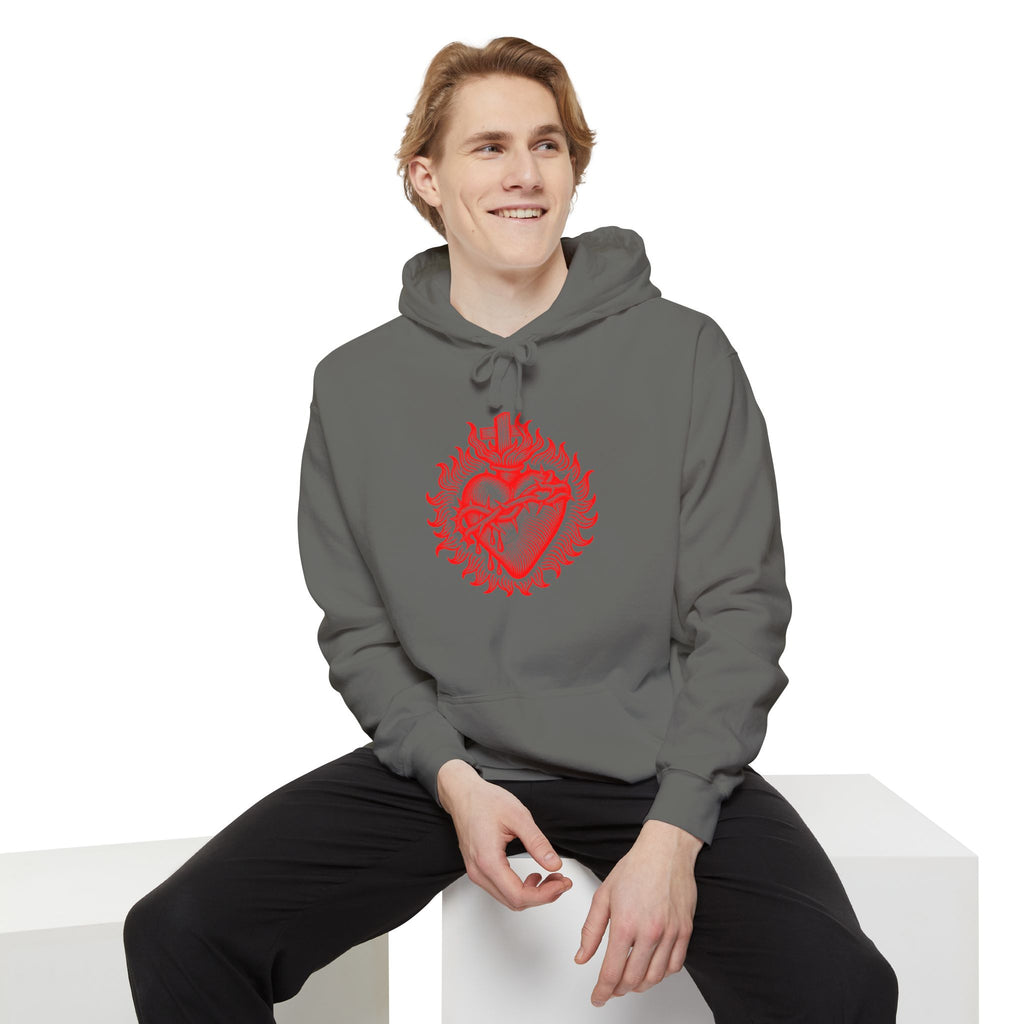 Red Sacred Heart Faith Hoodie
