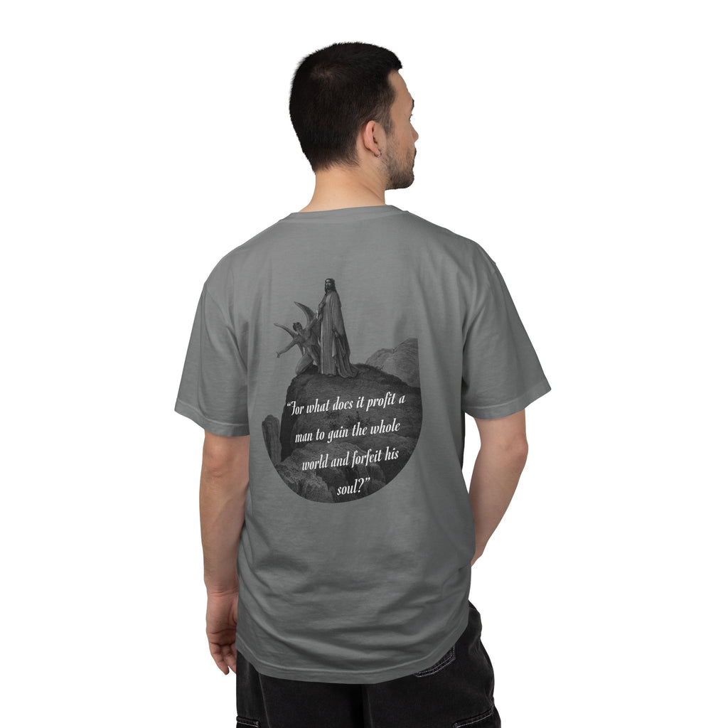 “Satan Temps Jesus“ Mark 8:36 T‑Shirt