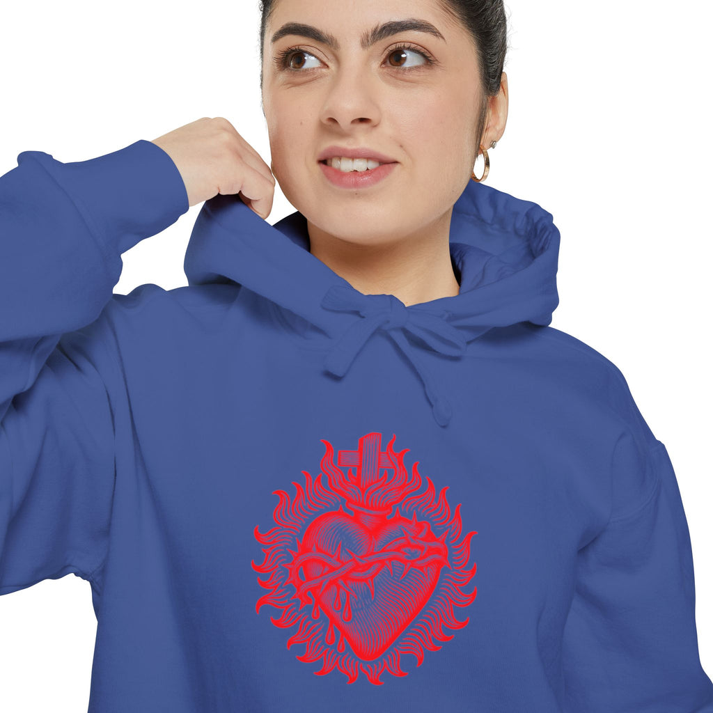 Red Sacred Heart Faith Hoodie