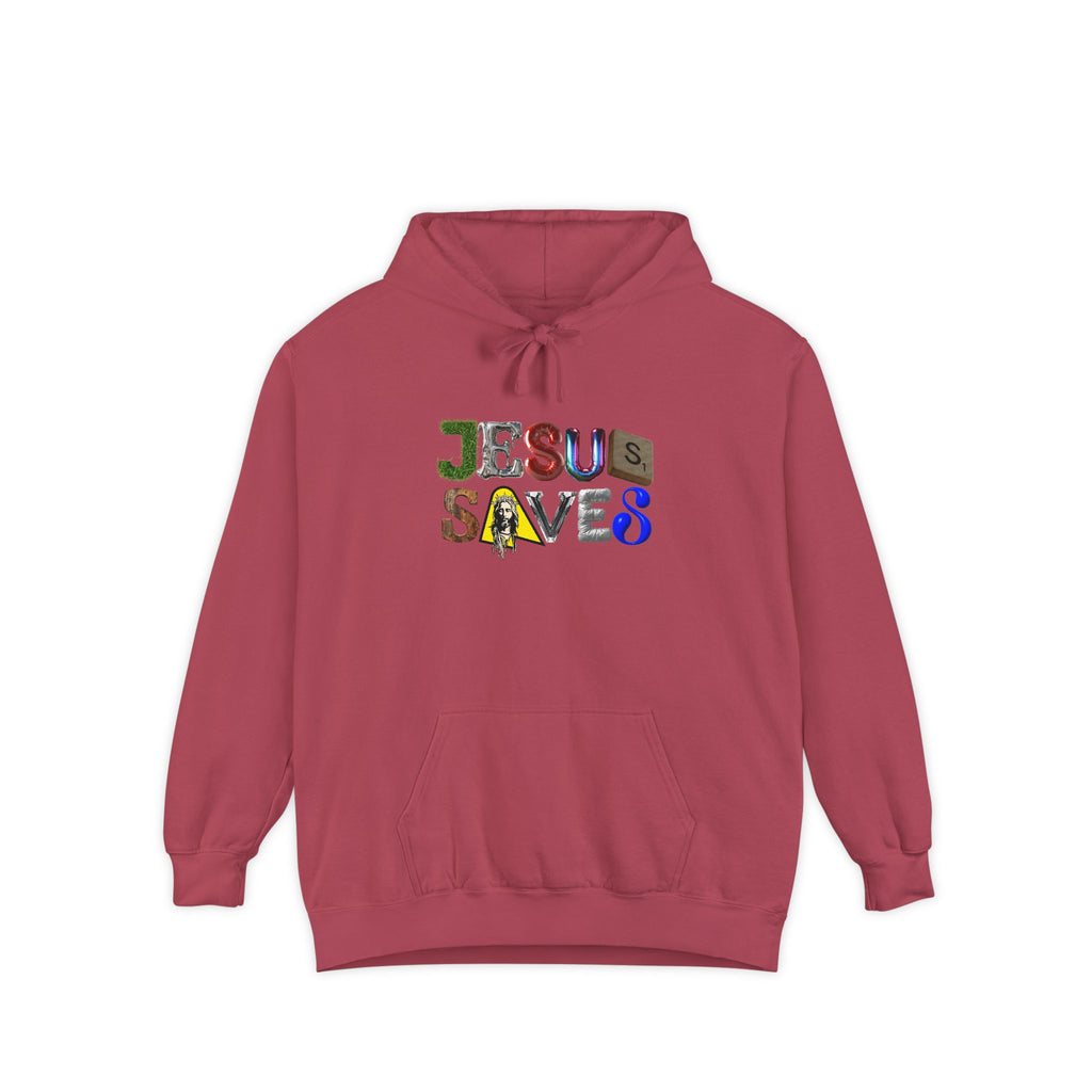 Jesus Saves Mixed Letter Hoodie