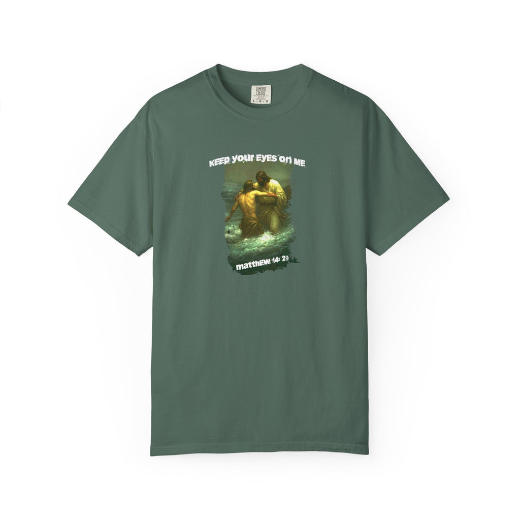 Green t-shirt with 'IRISH' text on a white background