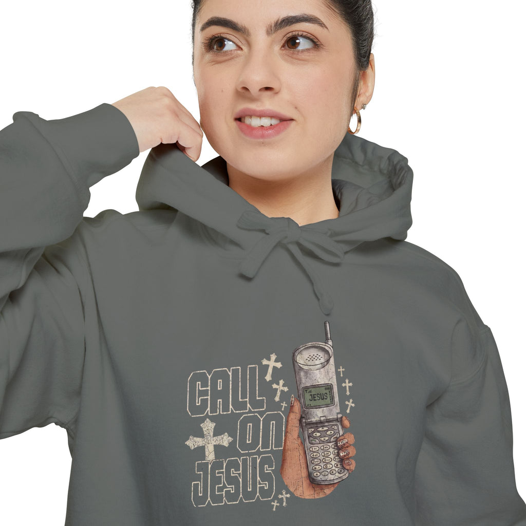 Call on Jesus Cellphone Hoodie