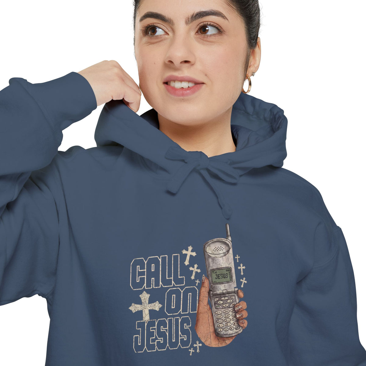 Call on Jesus Cellphone Hoodie
