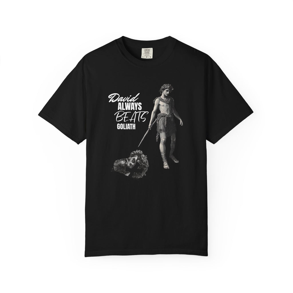 Black t-shirt with 'GOLF ELEMENTS OF REGRET' text on a white background