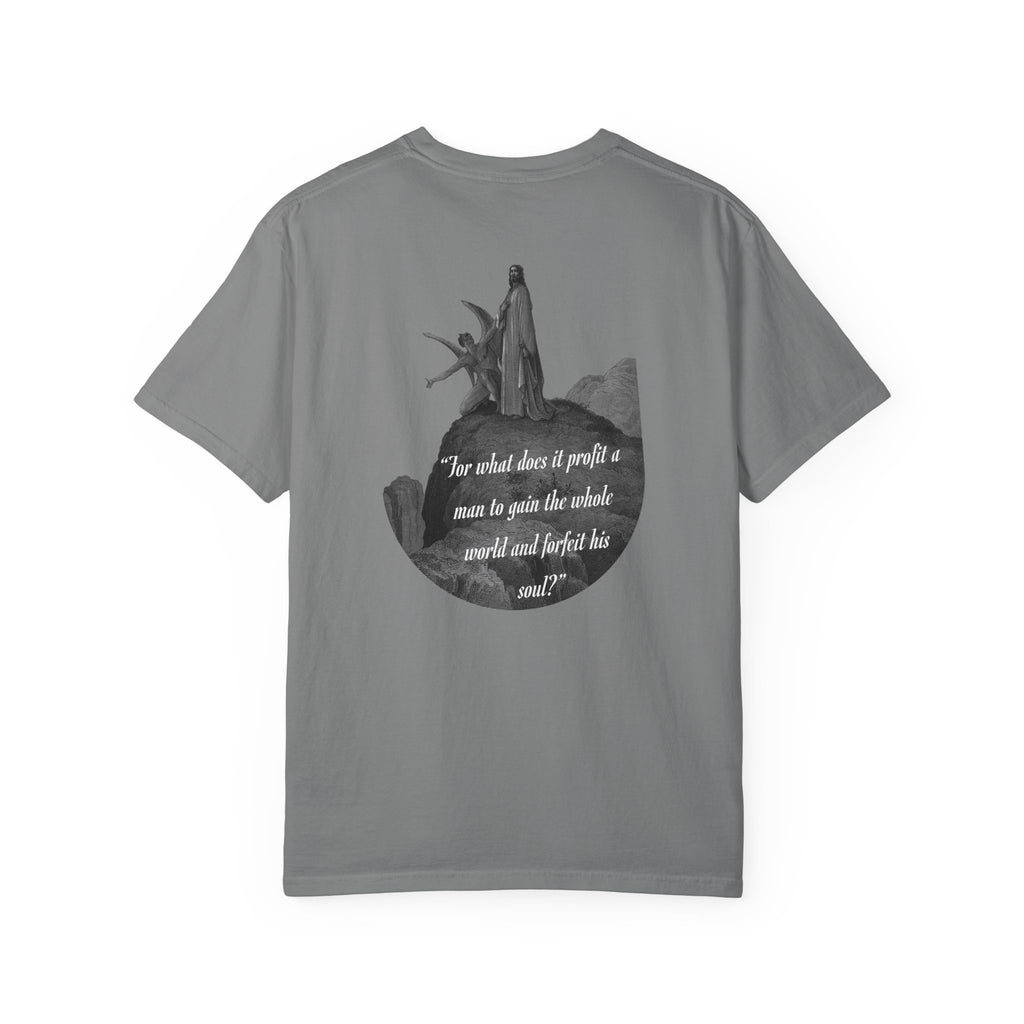 “Satan Temps Jesus“ Mark 8:36 T‑Shirt