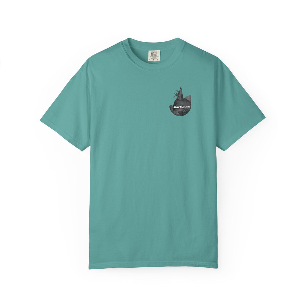 “Satan Temps Jesus“ Mark 8:36 T‑Shirt