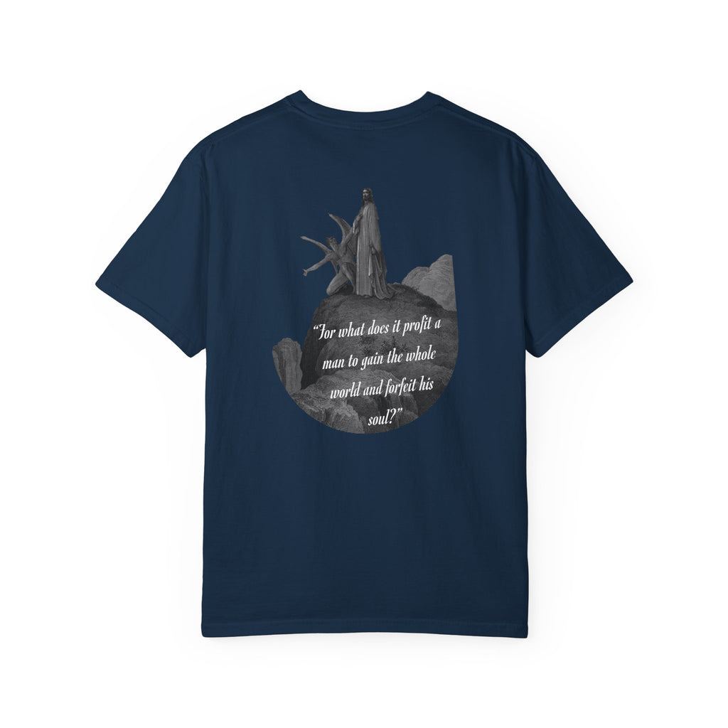 “Satan Temps Jesus“ Mark 8:36 T‑Shirt
