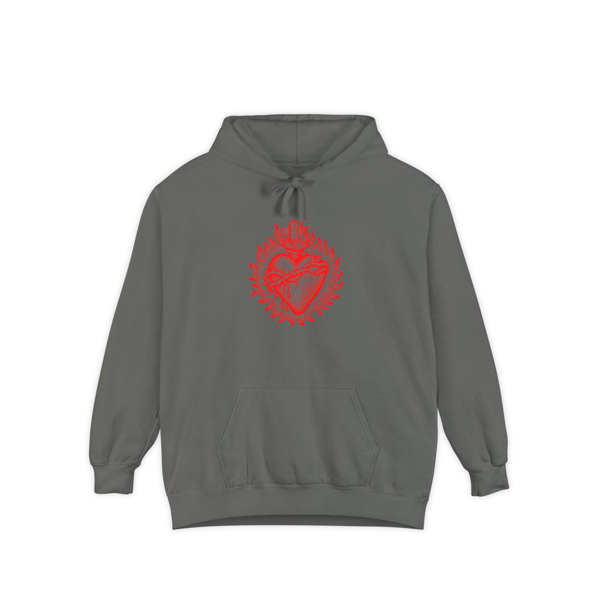 Red Sacred Heart Faith Hoodie