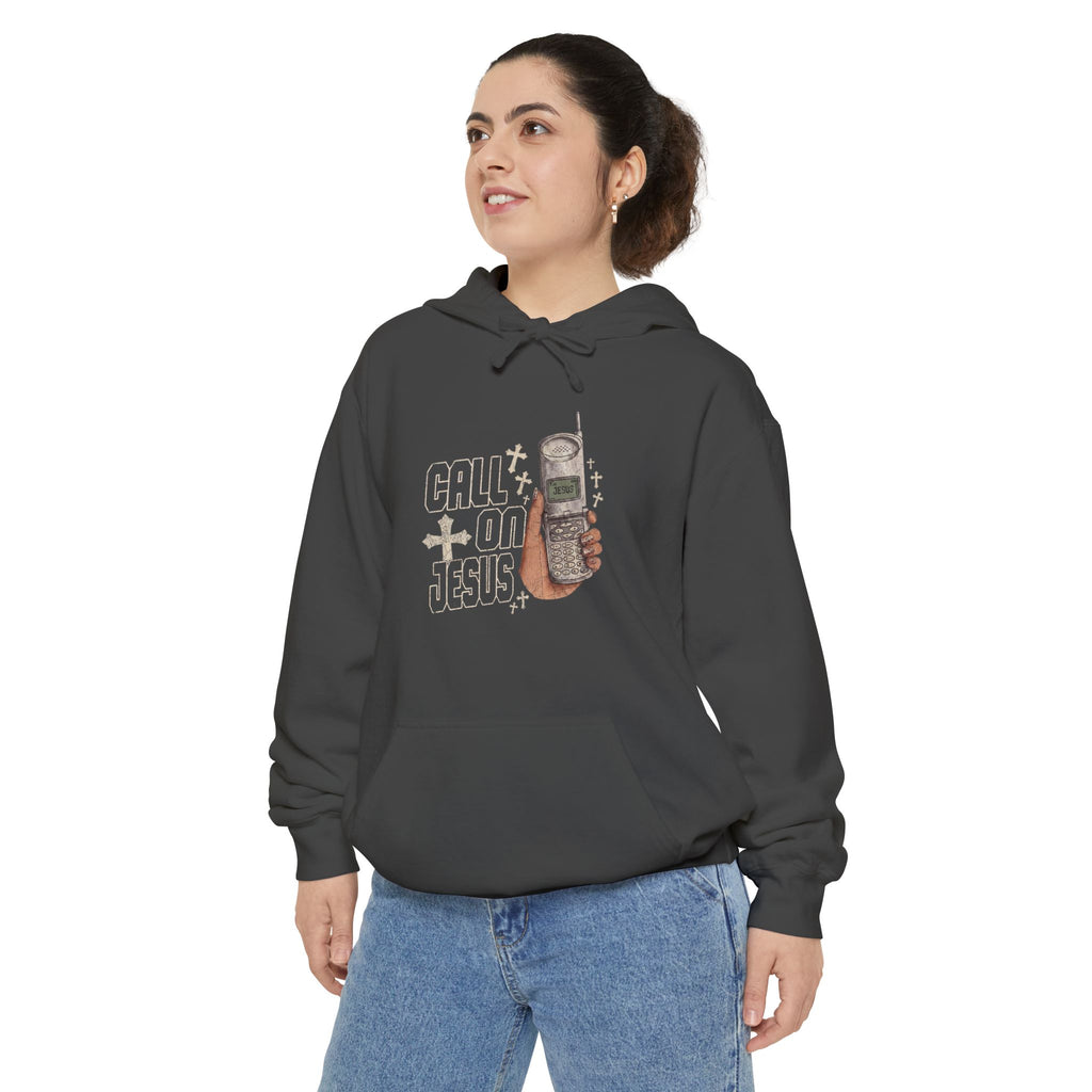 Call on Jesus Cellphone Hoodie