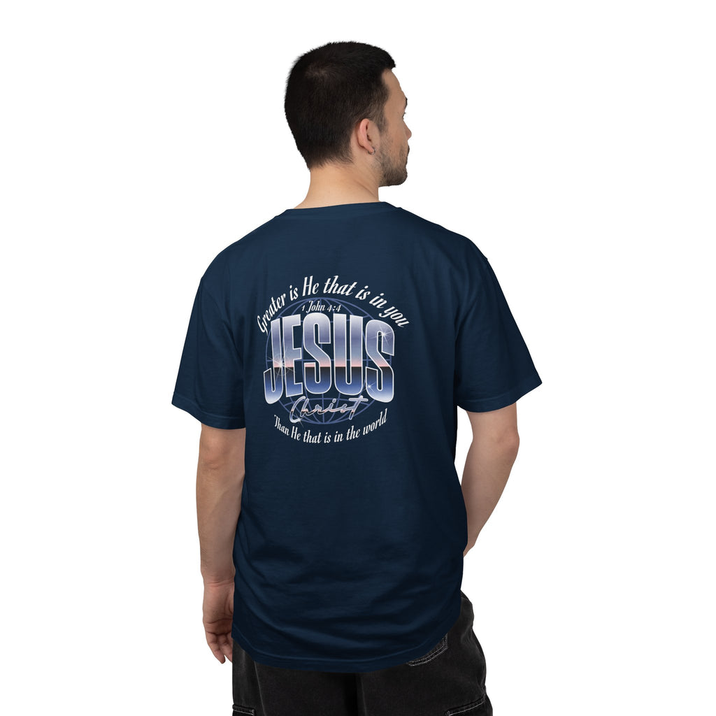 “Greater is He” Globe T-Shirt