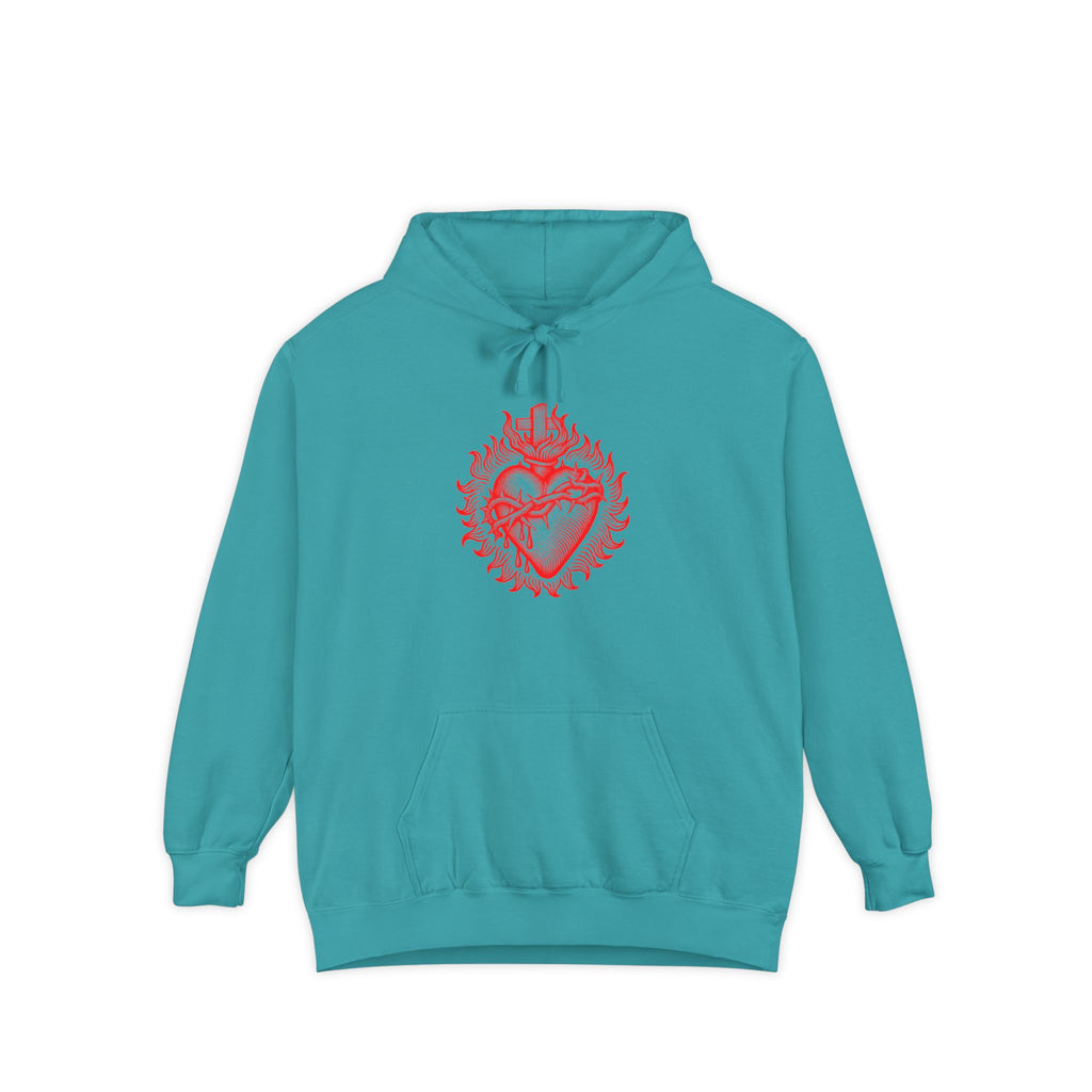 Red Sacred Heart Faith Hoodie