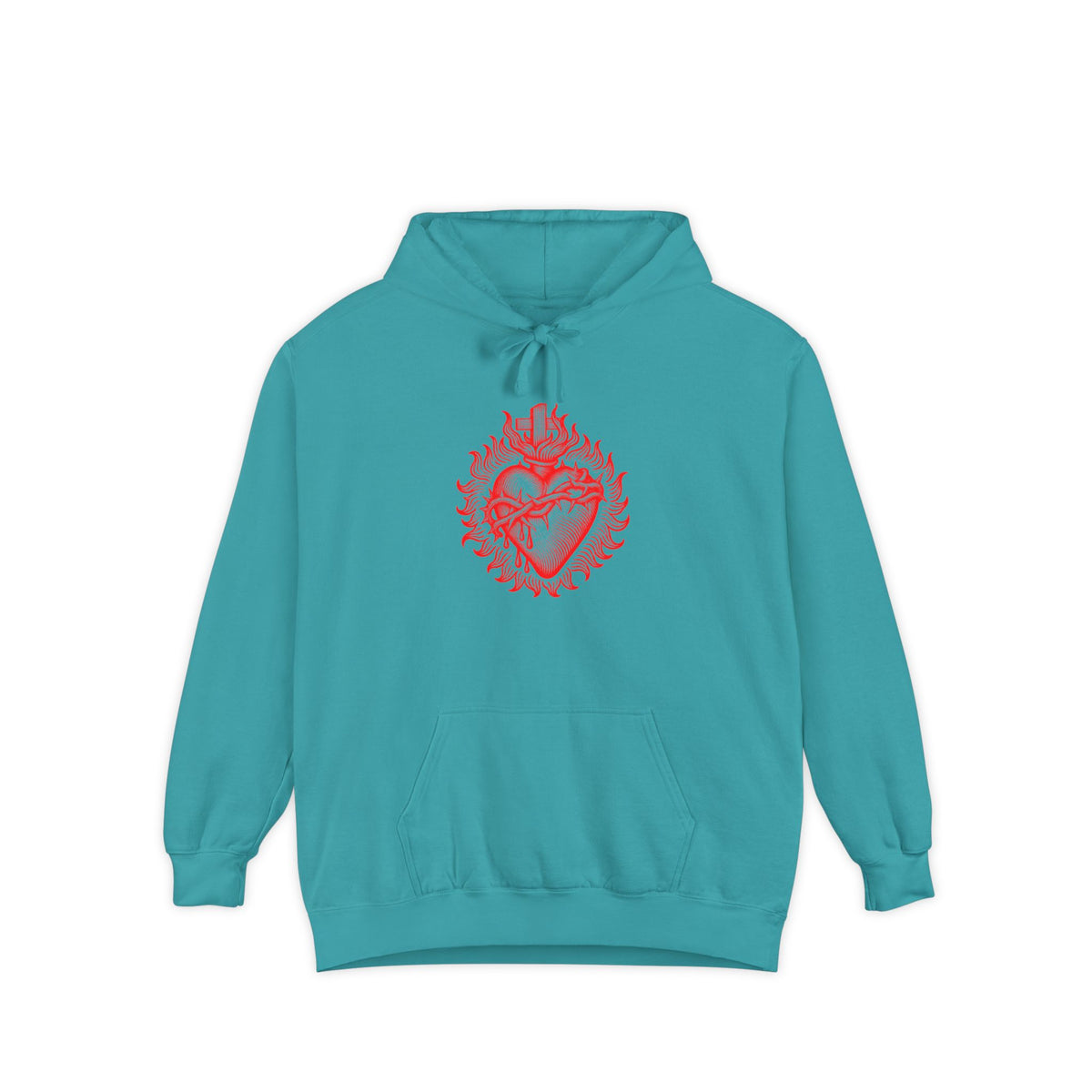 Red Sacred Heart Faith Hoodie