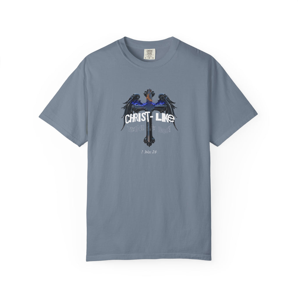 Gray t-shirt with text 'Master of the silent sneeze' on a white background