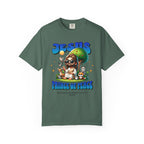 Green t-shirt with 'Jesus Prince of Peace' graphic design on a white background