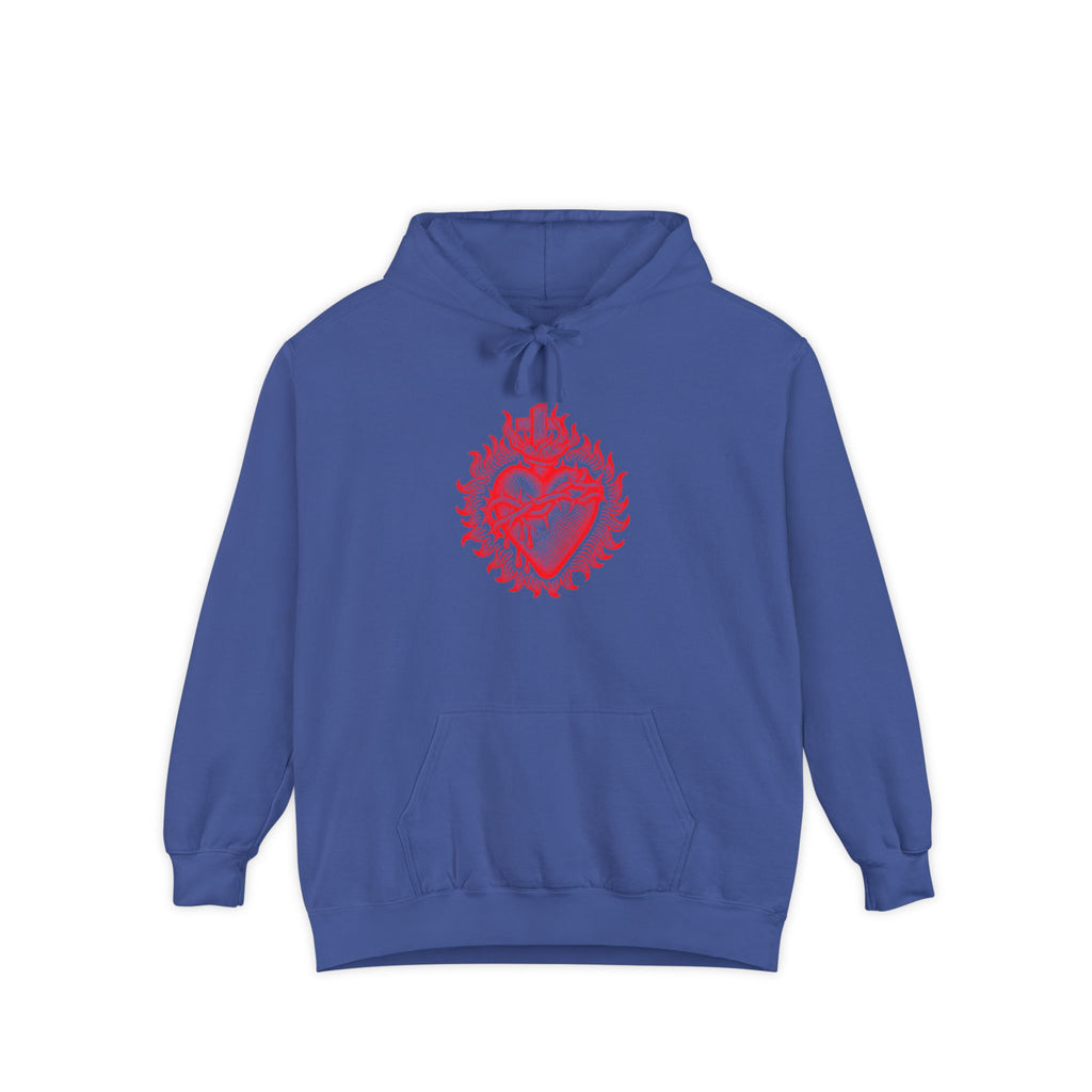 Red Sacred Heart Faith Hoodie