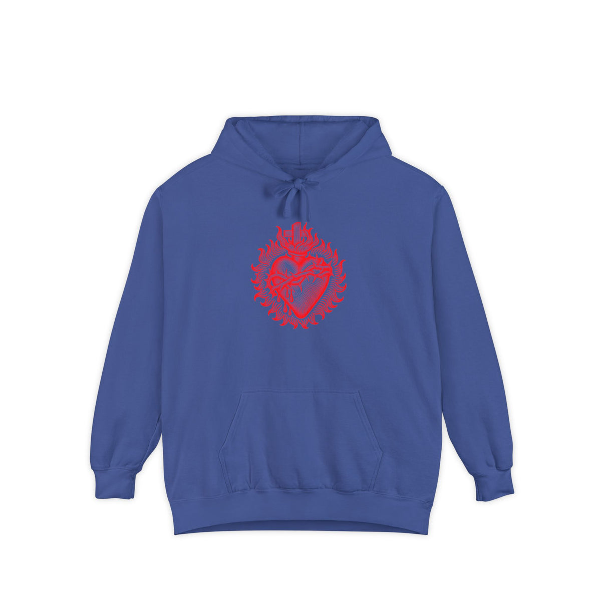 Red Sacred Heart Faith Hoodie