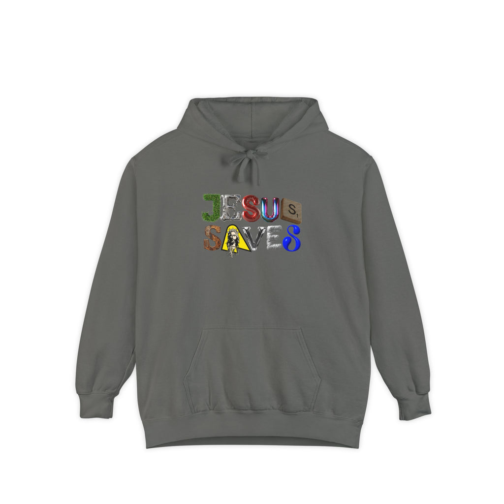Jesus Saves Mixed Letter Hoodie