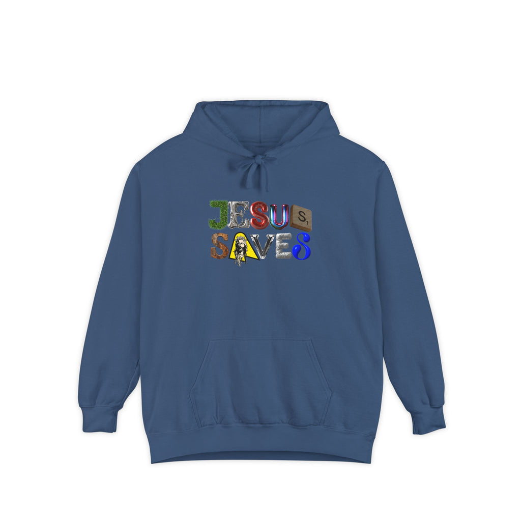 Jesus Saves Mixed Letter Hoodie