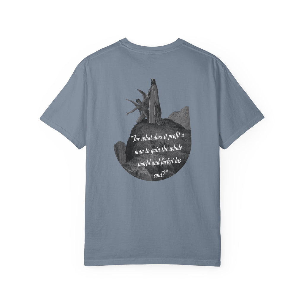 “Satan Temps Jesus“ Mark 8:36 T‑Shirt