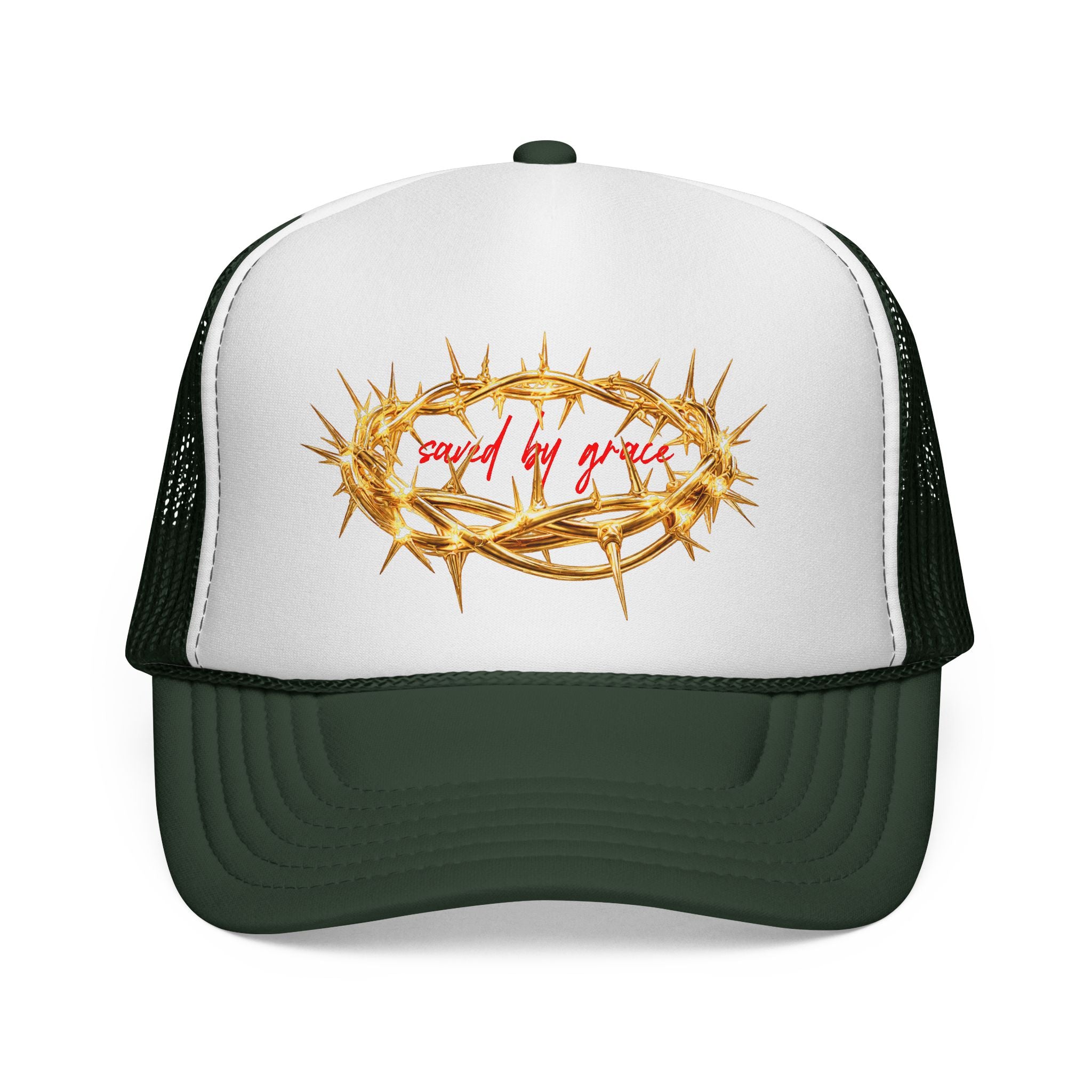 Saved By Grace Thorn Trucker Hat