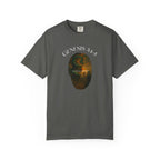 Gray t-shirt with a graphic design and 'Genesis 3:15' text on a white background