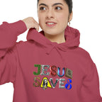 Jesus Saves Mixed Letter Hoodie