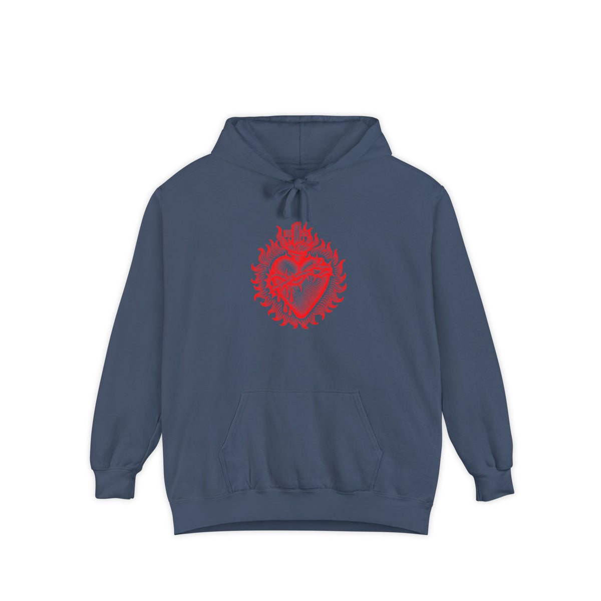 Red Sacred Heart Faith Hoodie