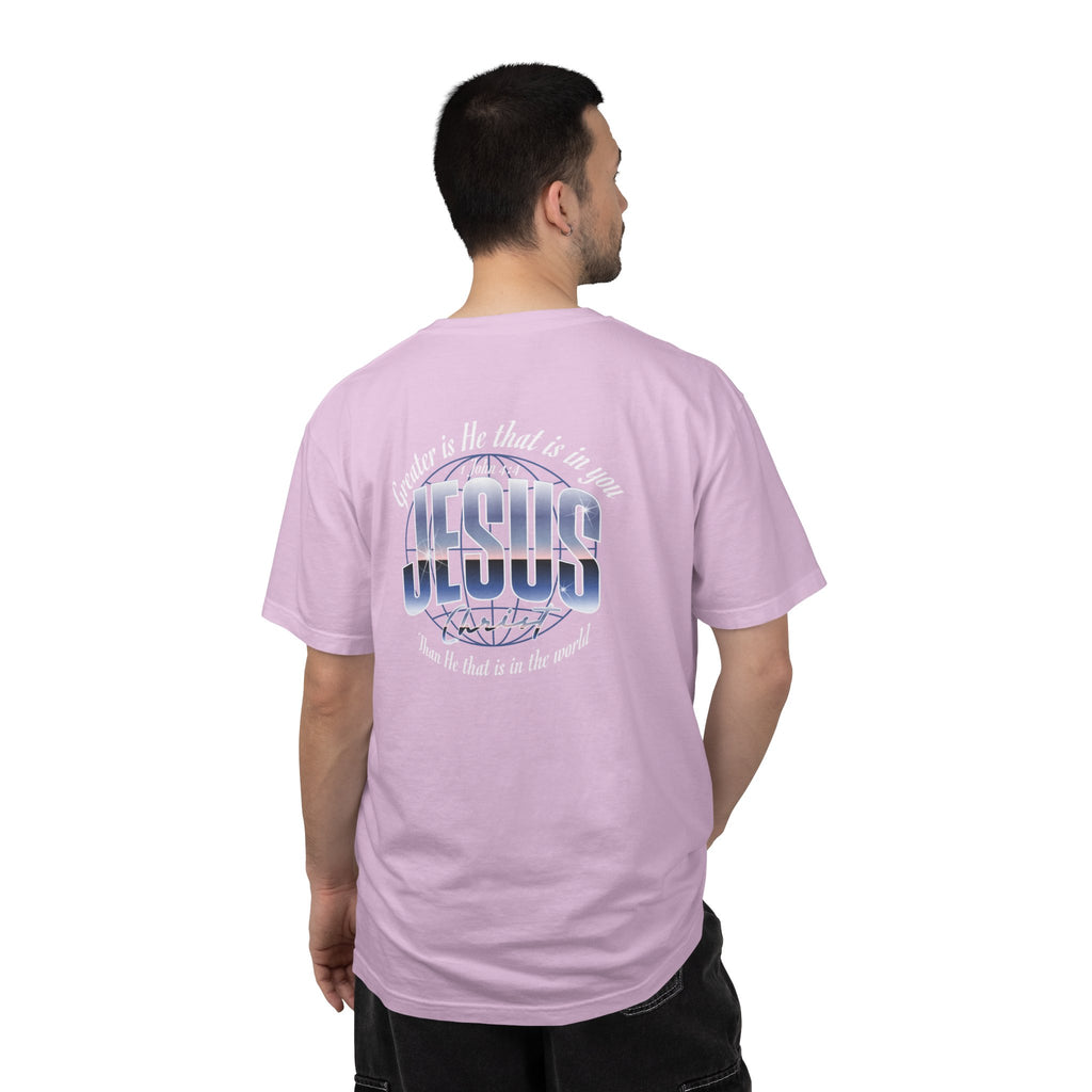 “Greater is He” Globe T-Shirt