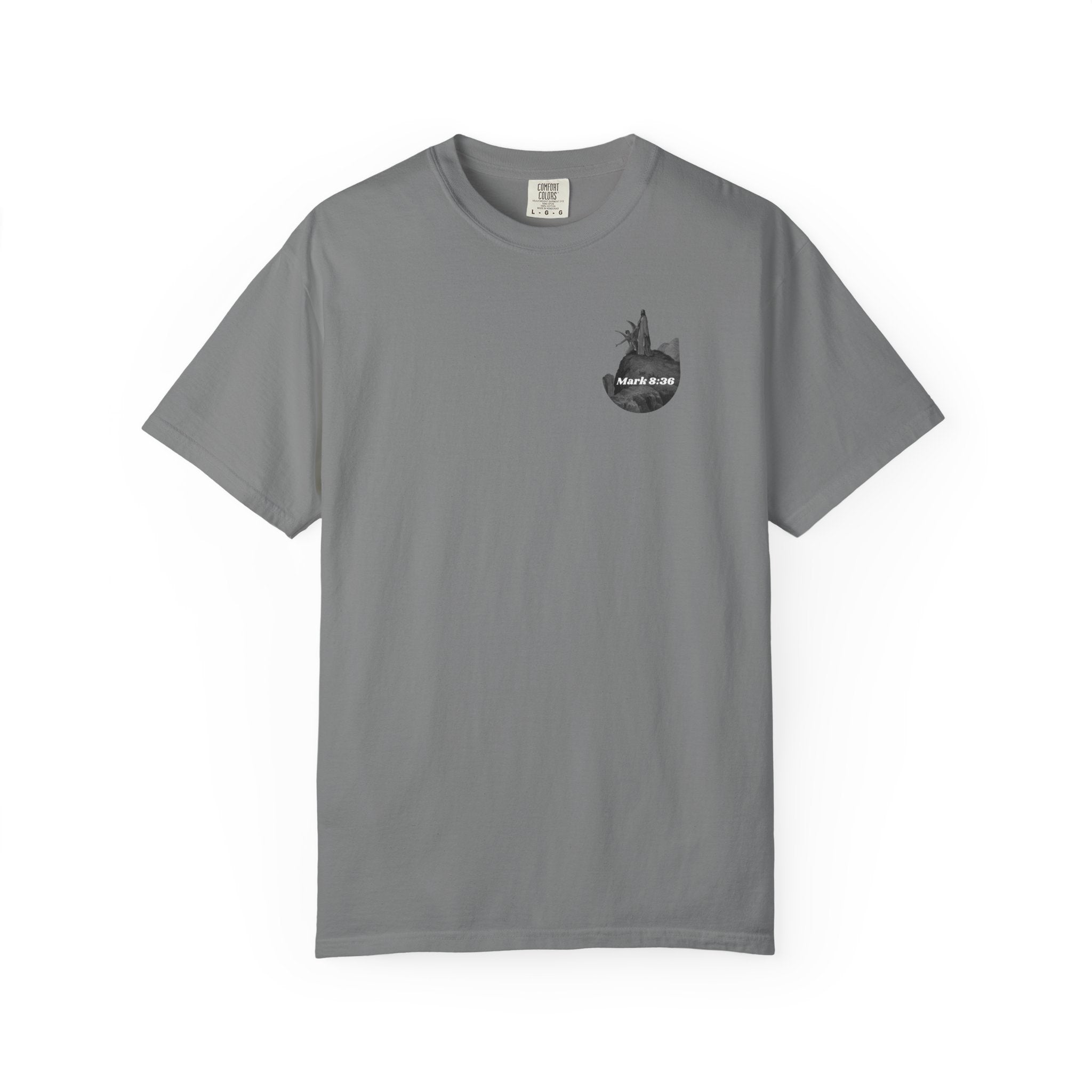 “Satan Temps Jesus“ Mark 8:36 T‑Shirt