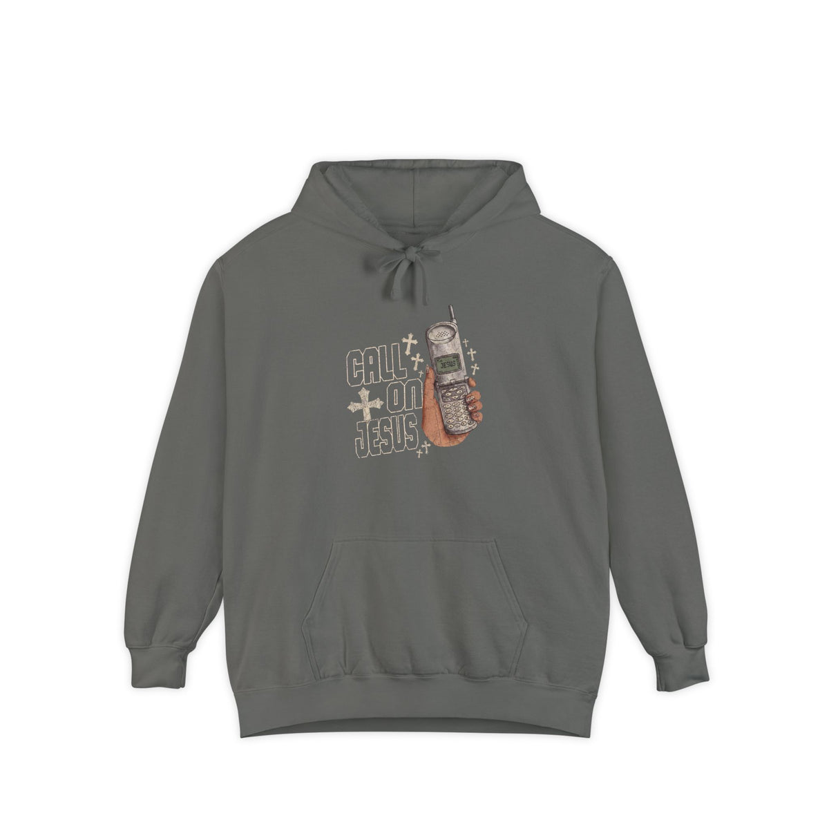 Call on Jesus Cellphone Hoodie