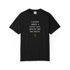 Black t-shirt with white text '4:4:4 EVERY PIXEL COUNTS' on a white background