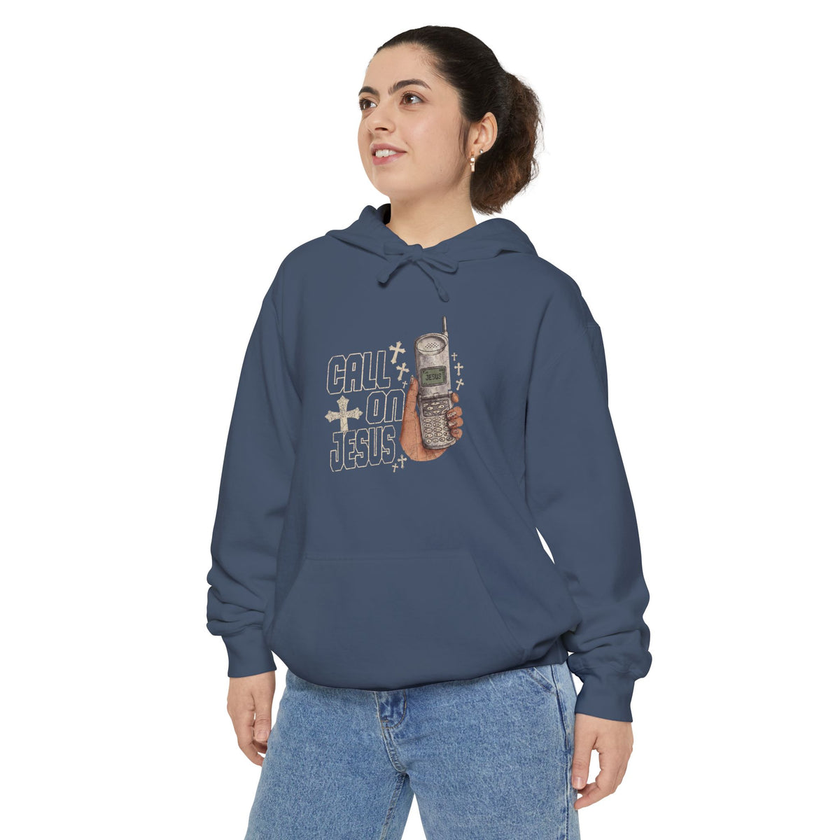 Call on Jesus Cellphone Hoodie