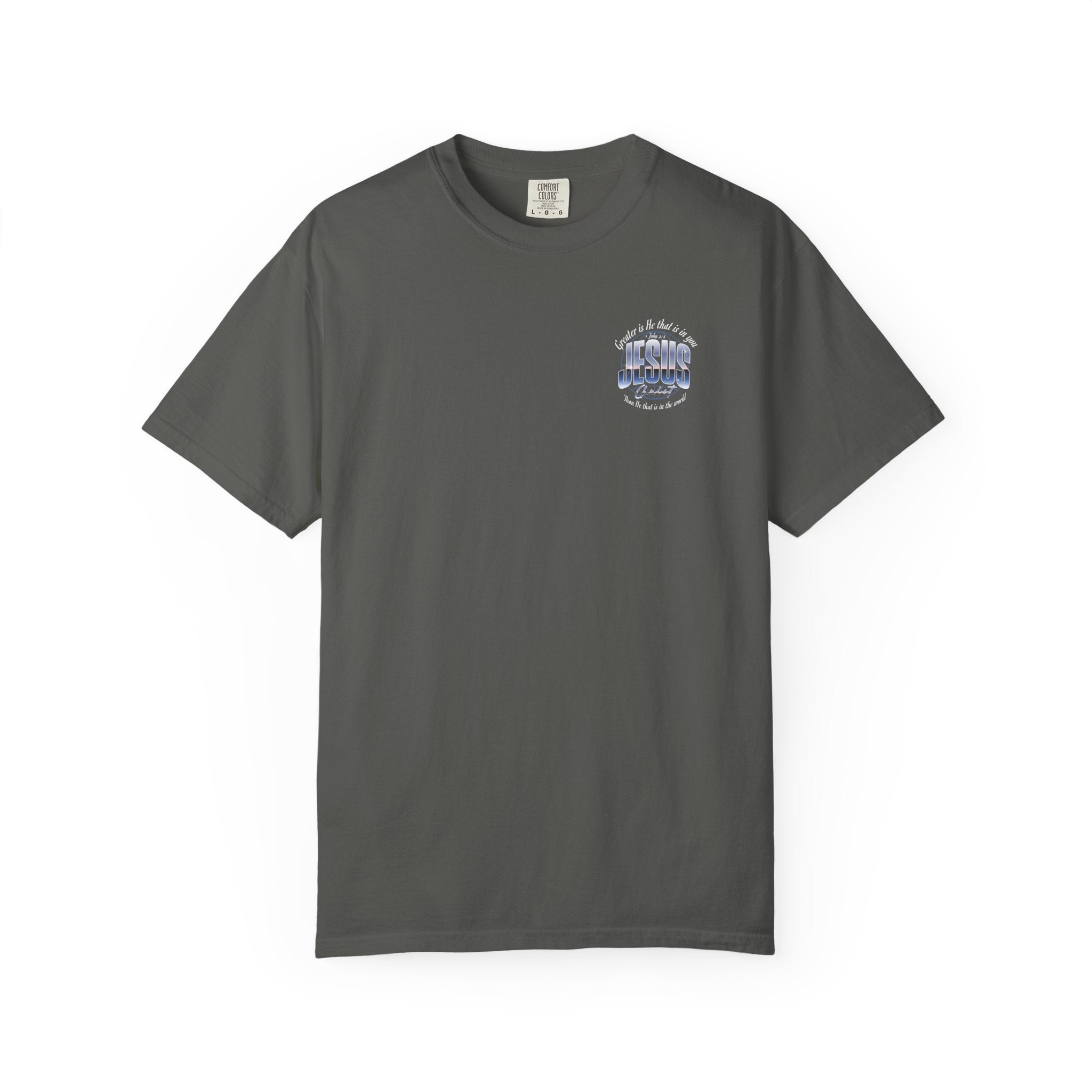 “Greater is He” Globe T-Shirt