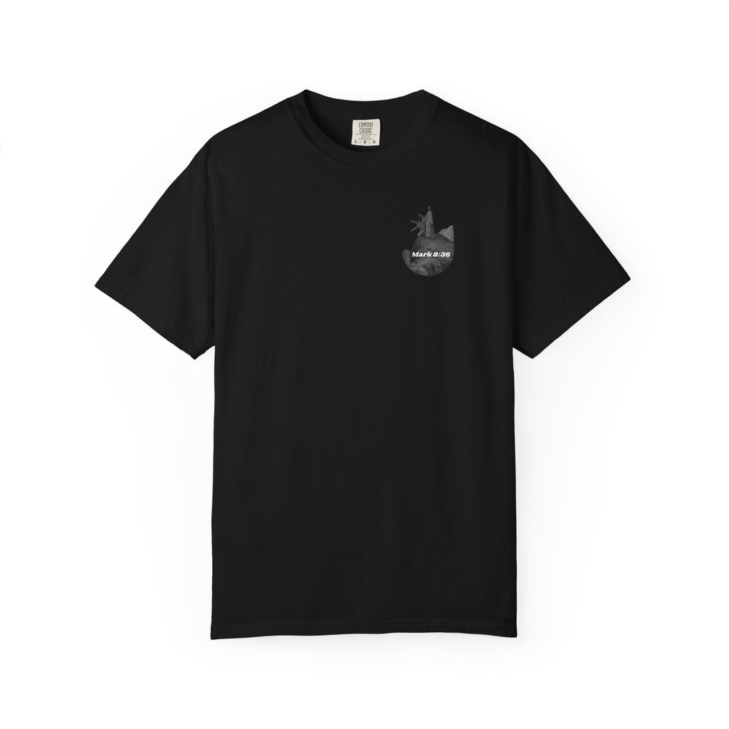 “Satan Temps Jesus“ Mark 8:36 T‑Shirt