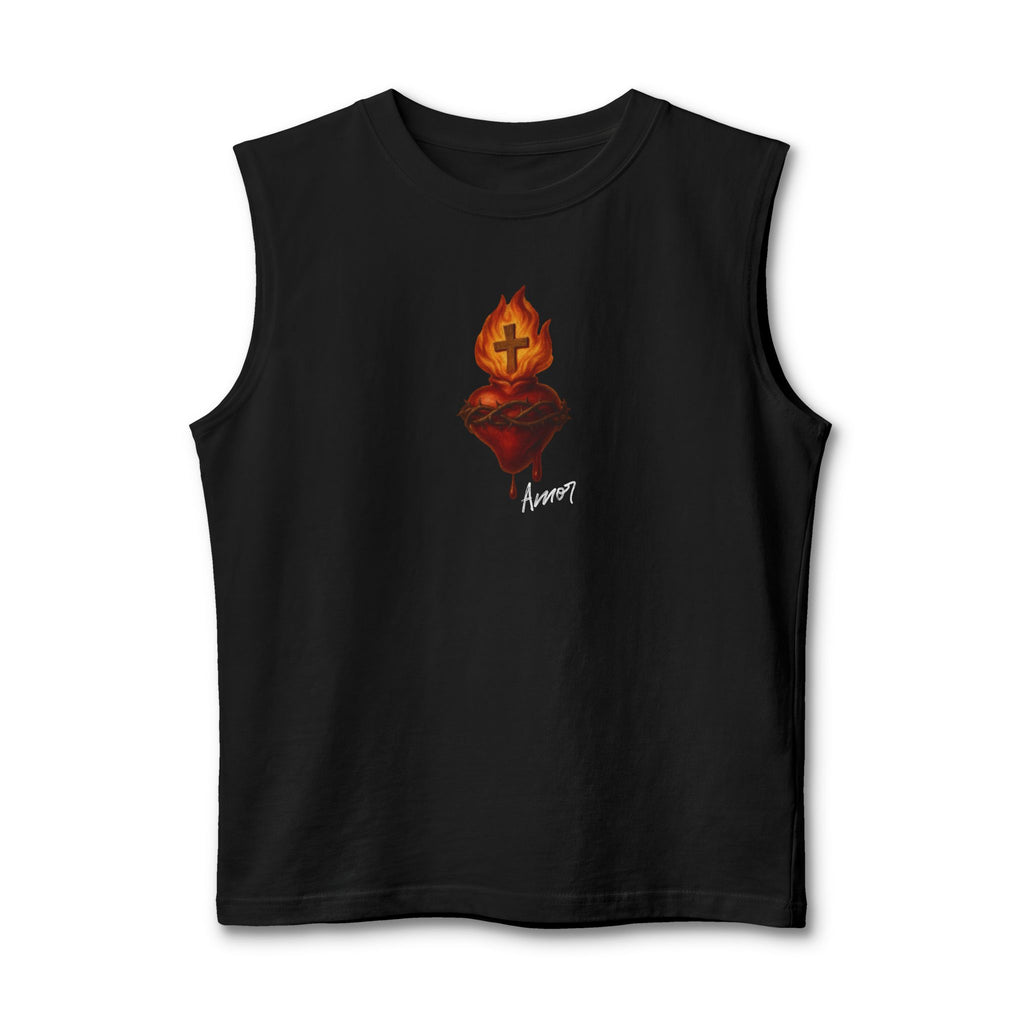 Flaming Heart “Amor” Muscle Tank