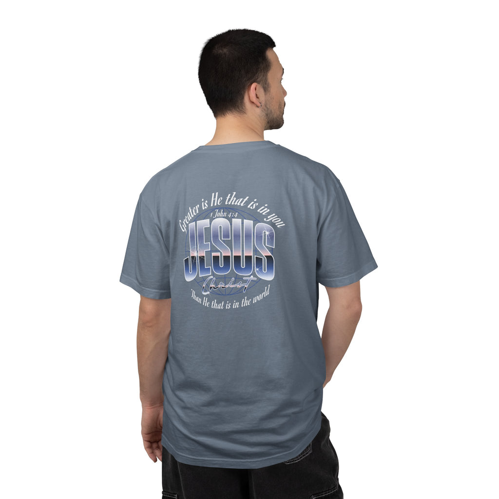 “Greater is He” Globe T-Shirt