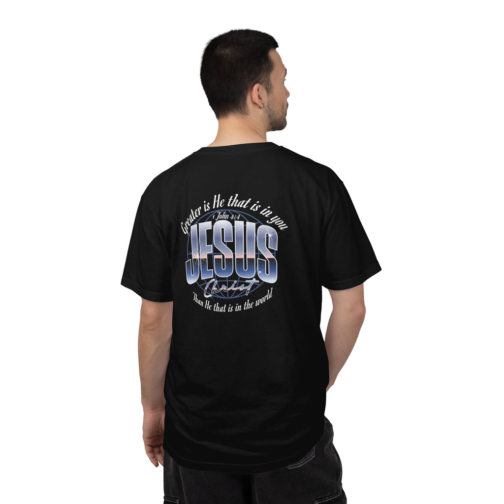 “Greater is He” Globe T-Shirt