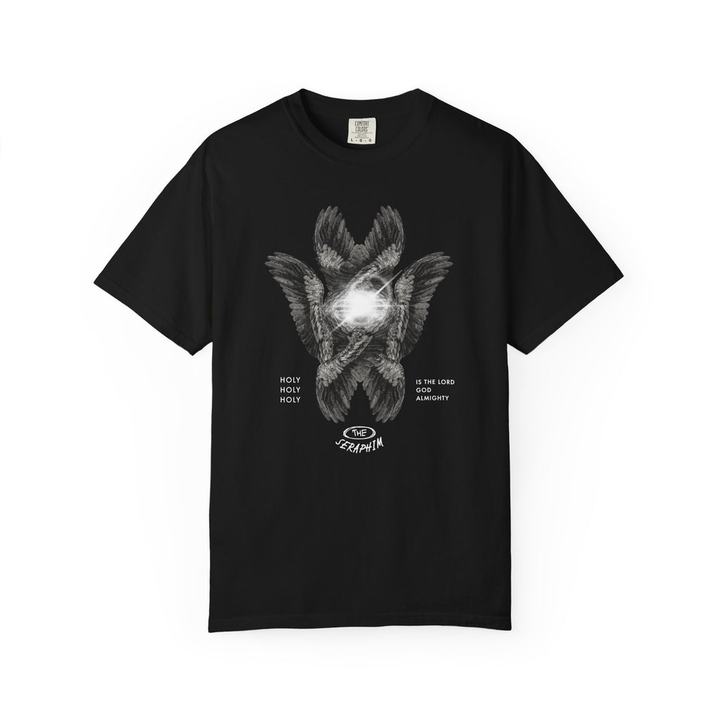 Black t-shirt with white text '4:4:4 EVERY PIXEL COUNTS' on a white background