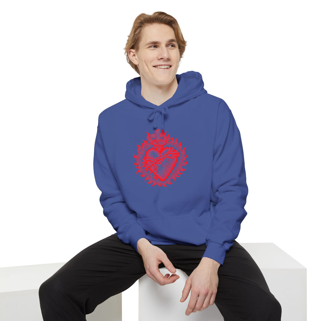 Red Sacred Heart Faith Hoodie