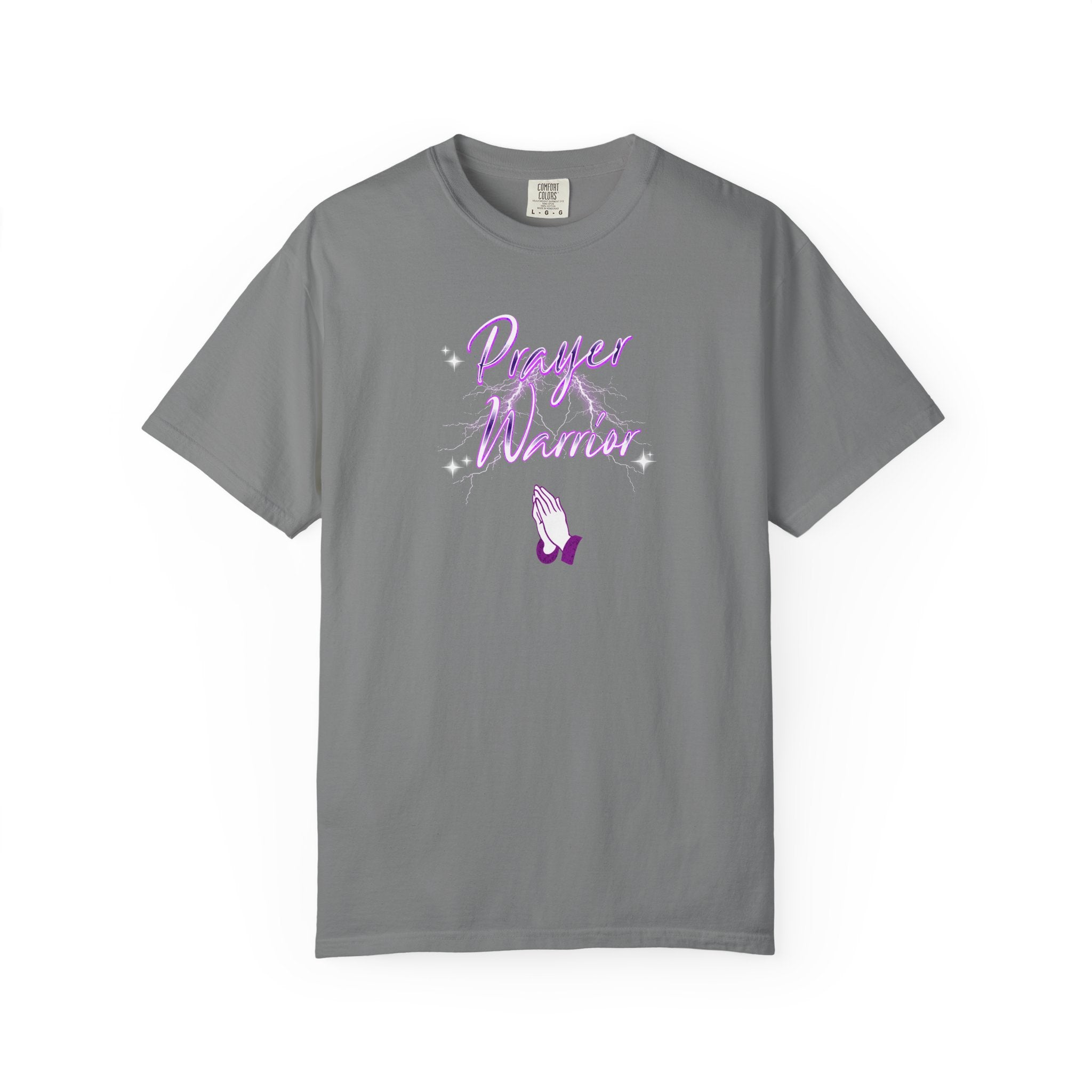 Gray t-shirt with humorous golf quote on a white background