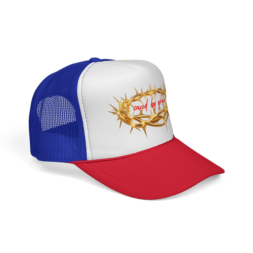 Saved By Grace Thorn Trucker Hat