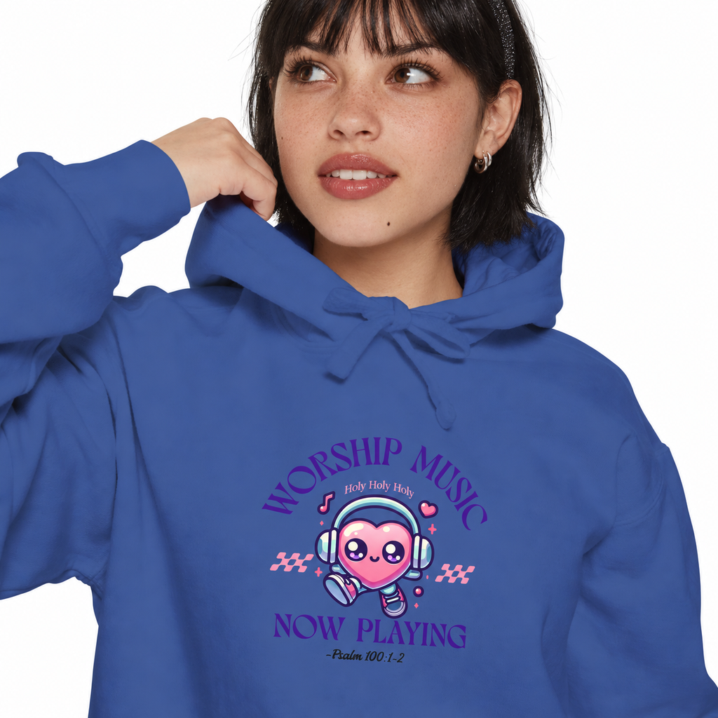 Worship Music Now Playing Hoodie