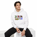 Jesus Saves Mixed Letter Hoodie