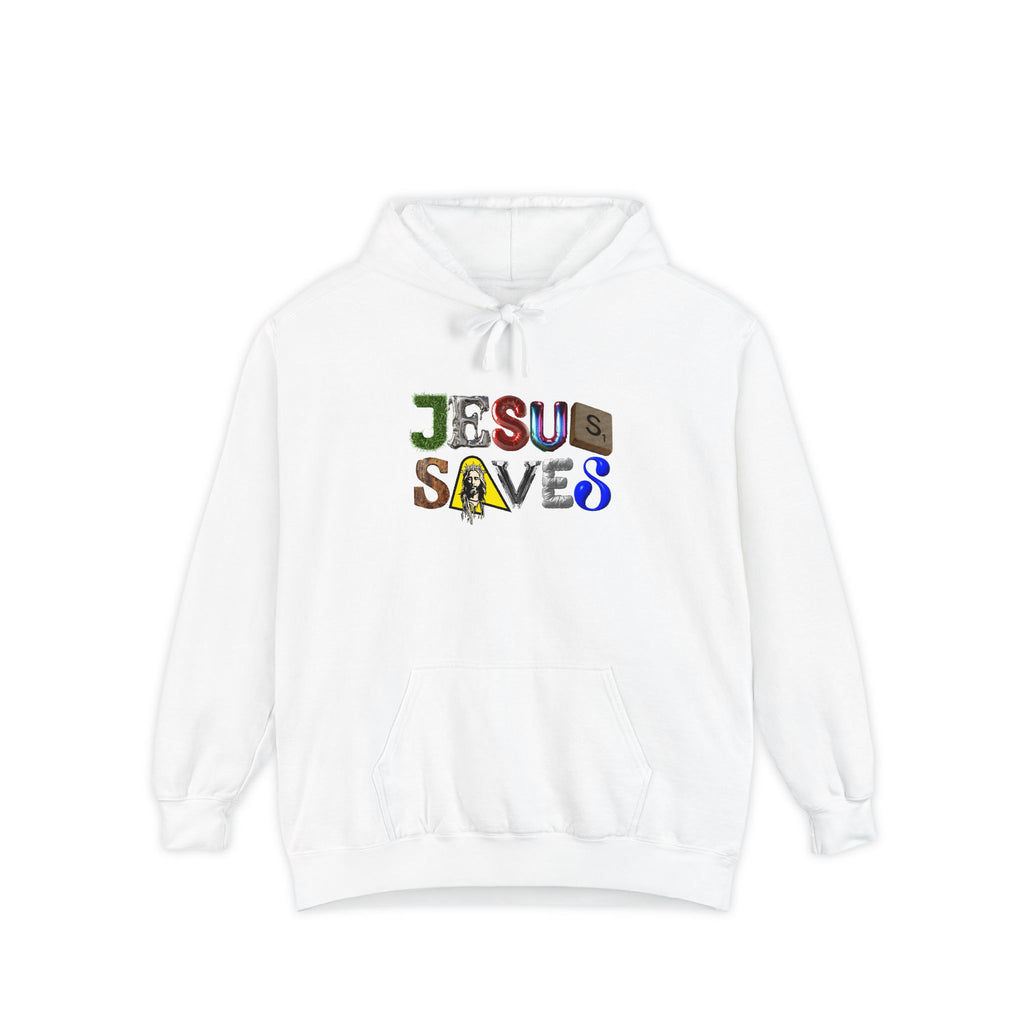 Jesus Saves Mixed Letter Hoodie