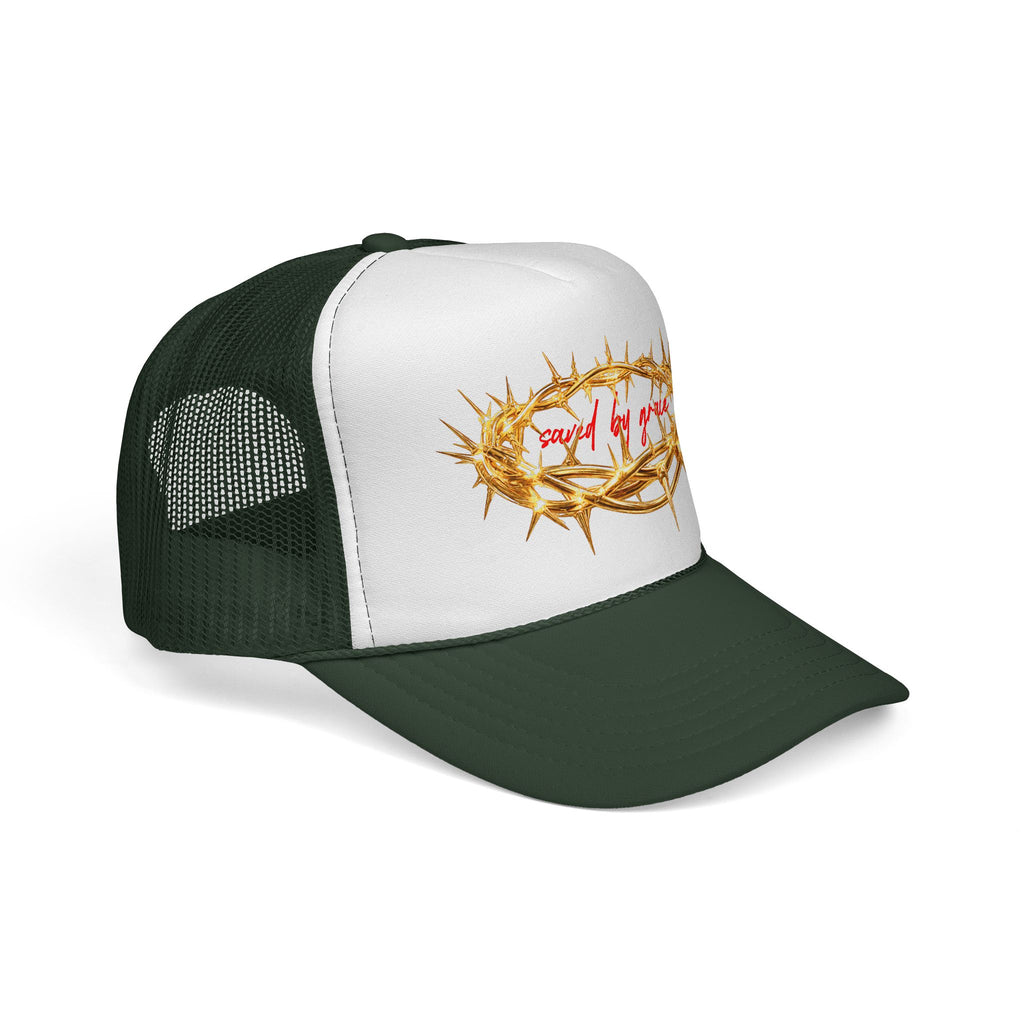 Saved By Grace Thorn Trucker Hat