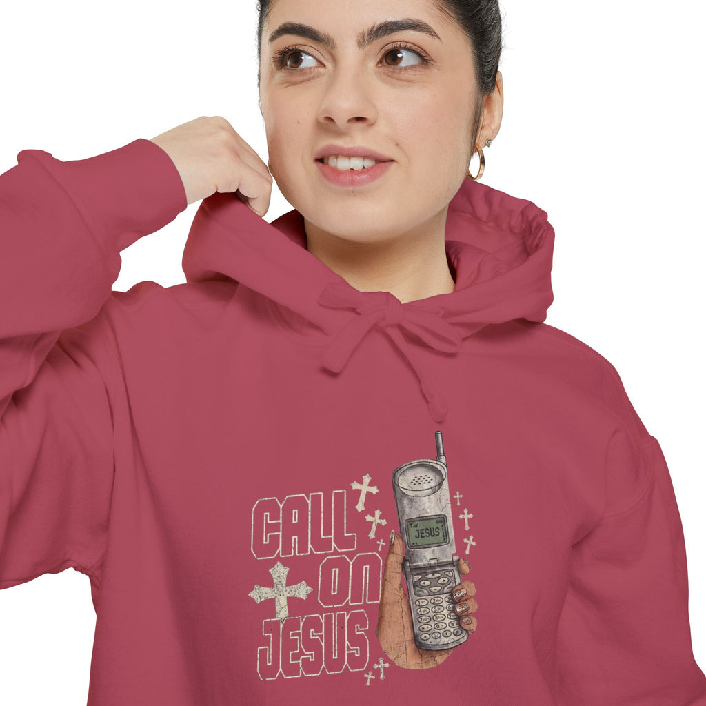 Call on Jesus Cellphone Hoodie