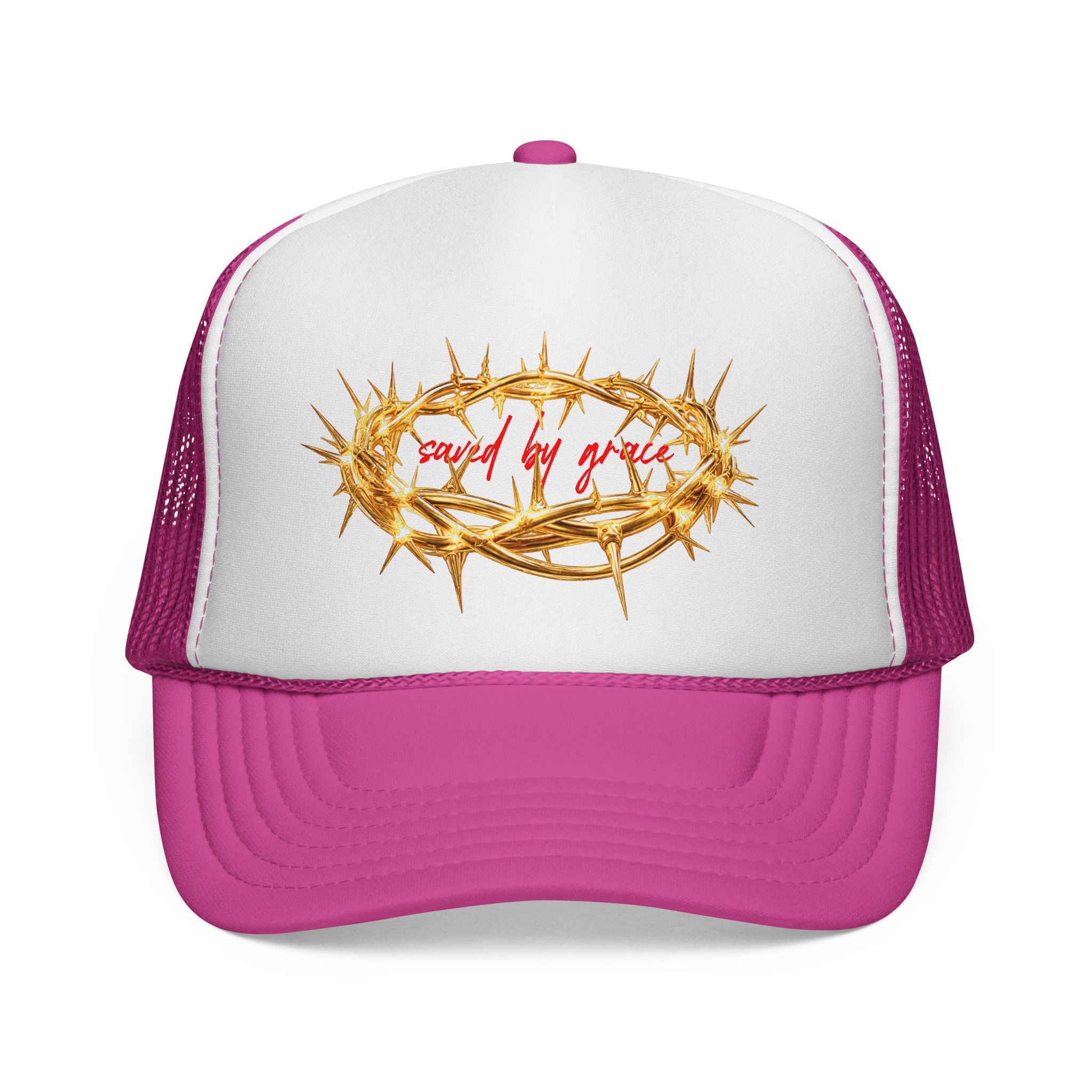 Saved By Grace Thorn Trucker Hat