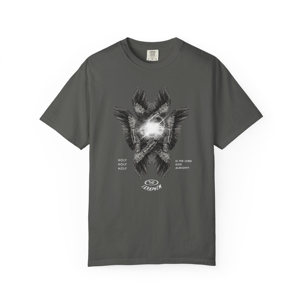 Gray t-shirt with humorous golf-themed text on a white background