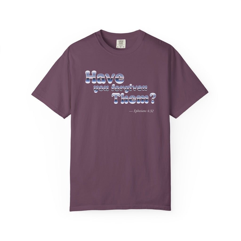 Maroon t-shirt with colorful flower patterns on a white background