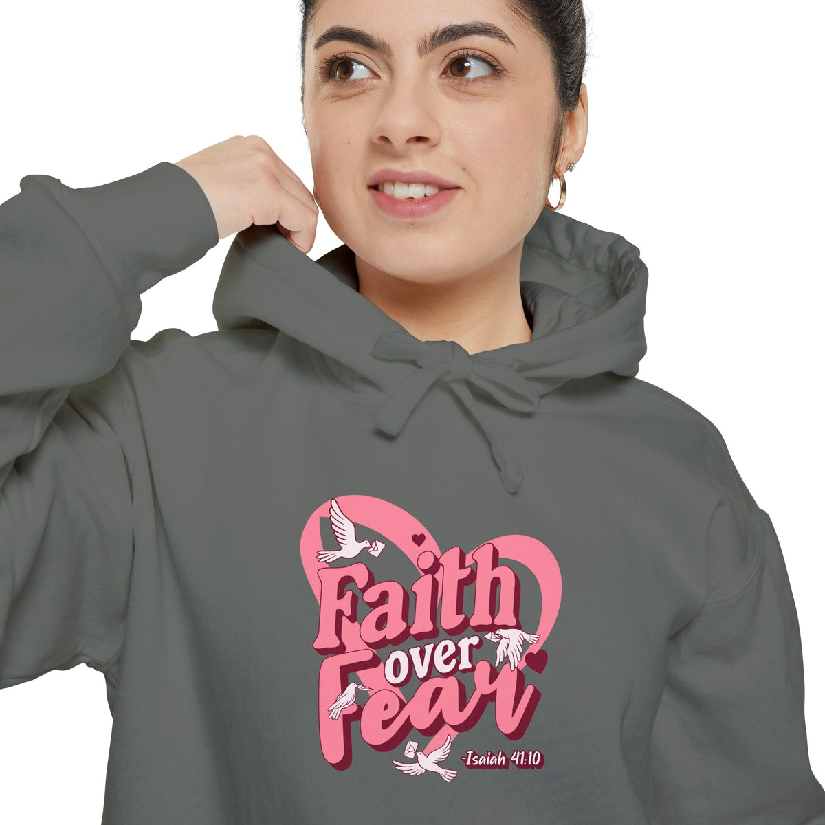 Faith Over Fear Inspirational Hoodie